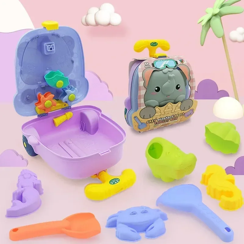 Maleta de Juegos de Arena y Agua - Elefante o Hipopótamo