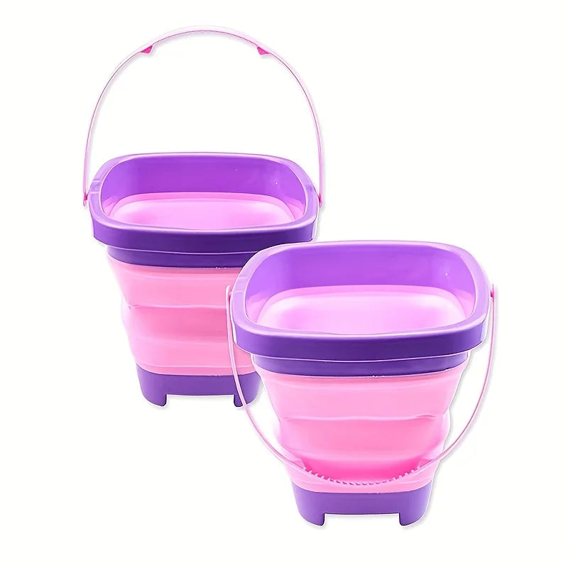 Cubo de Playa Plegable de Silicona