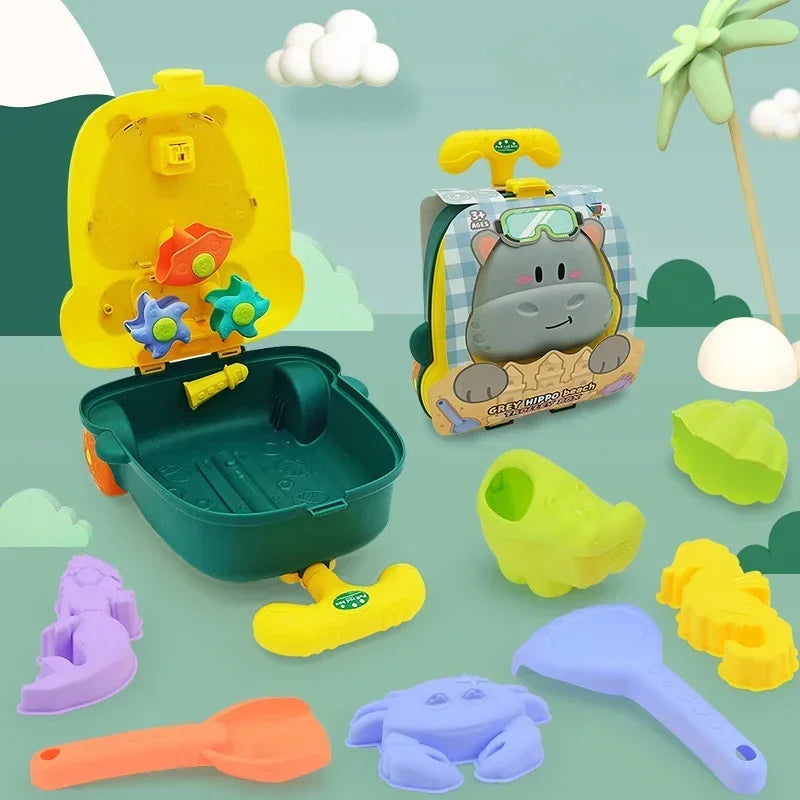 Maleta de Juegos de Arena y Agua - Elefante o Hipopótamo