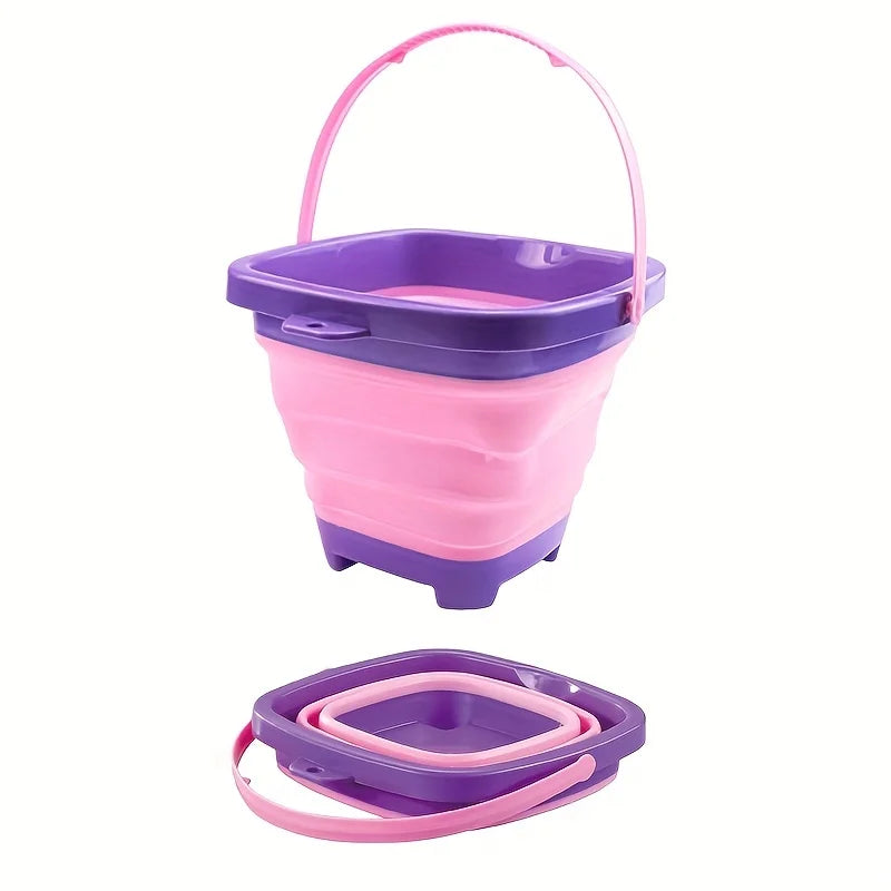 Cubo de Playa Plegable de Silicona