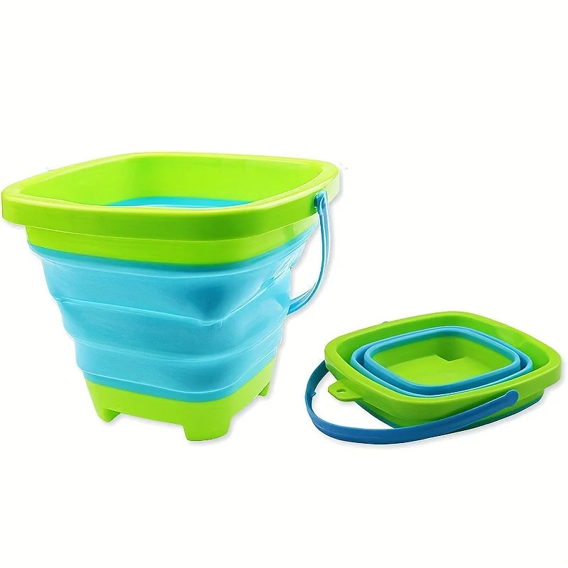 Cubo de Playa Plegable de Silicona