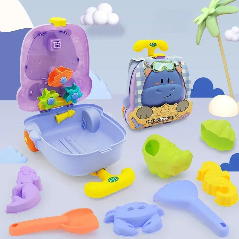 Maleta de Juegos de Arena y Agua - Elefante o Hipopótamo