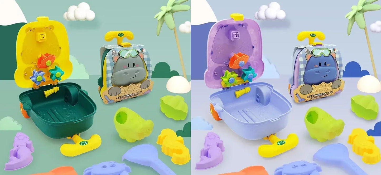 Maleta de Juegos de Arena y Agua - Elefante o Hipopótamo