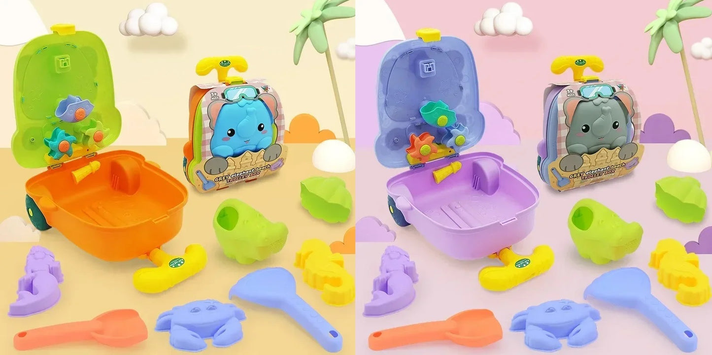 Maleta de Juegos de Arena y Agua - Elefante o Hipopótamo